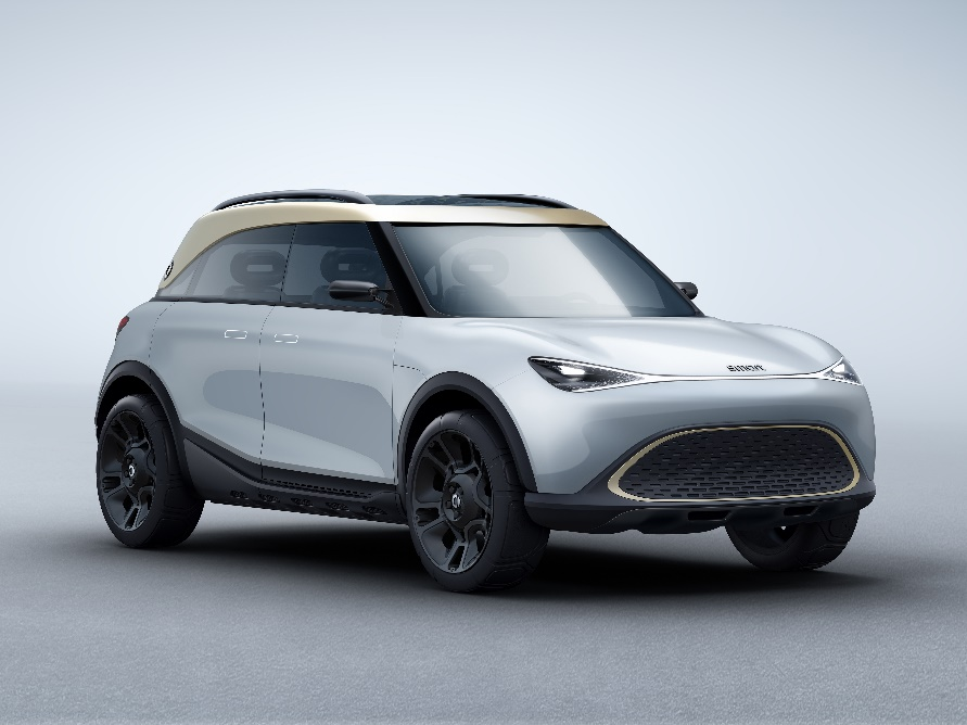 奔馳smart首款純電SUV發布，對開門設計，外觀未來科技感十足