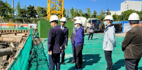 禾益（浙江）环境科技有限公司火热建设中 平湖市领导带队来视察